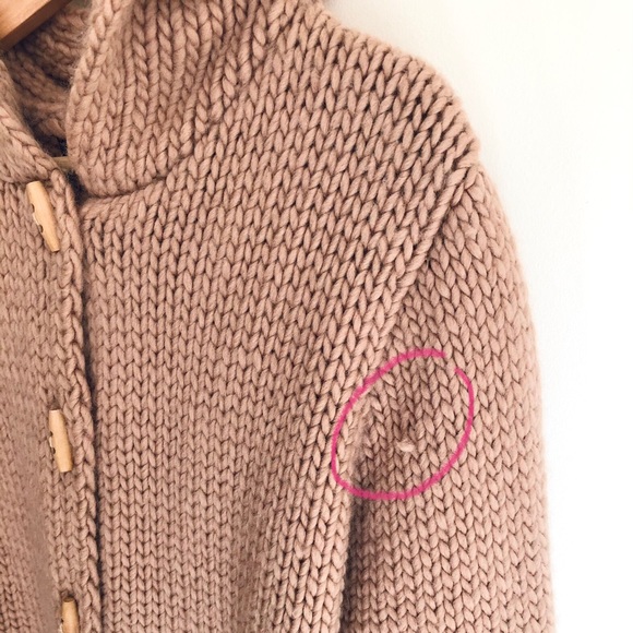 Chunky knit 100% wool cardigan - Picture 9 of 16